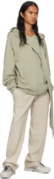 Hyein Seo Green Scarf Hoodie