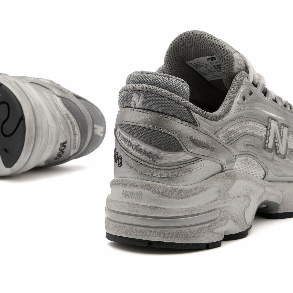 New Balance 1000 Sneaker in Silver Metallic
