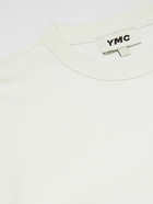 YMC - Embroidered Cotton-Jersey T-Shirt - White