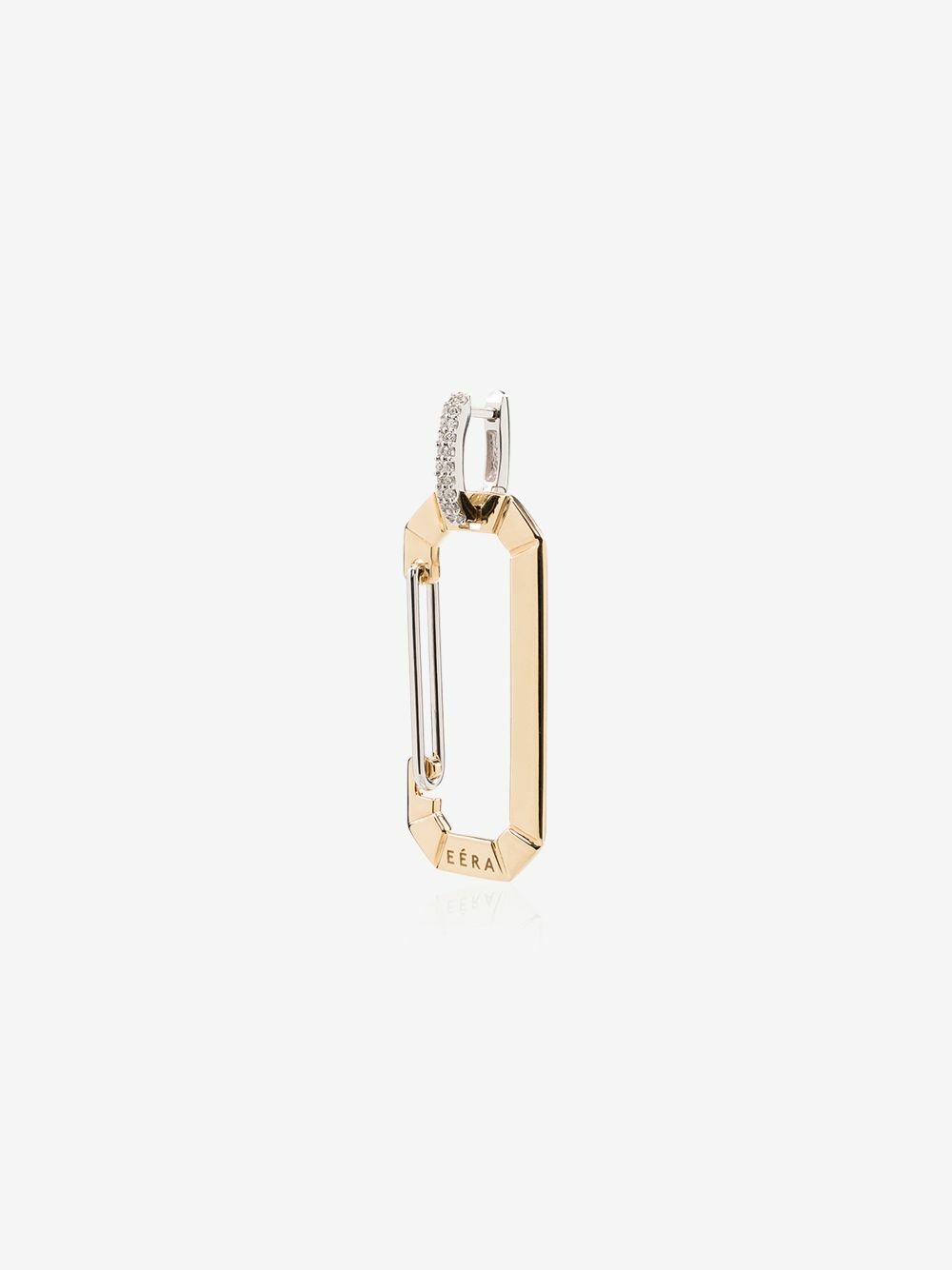 EÉRA 18K Yellow And White Gold Chiara Large Diamond Earring