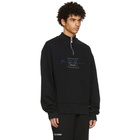 Han Kjobenhavn Black Logo Half Zip Sweatshirt