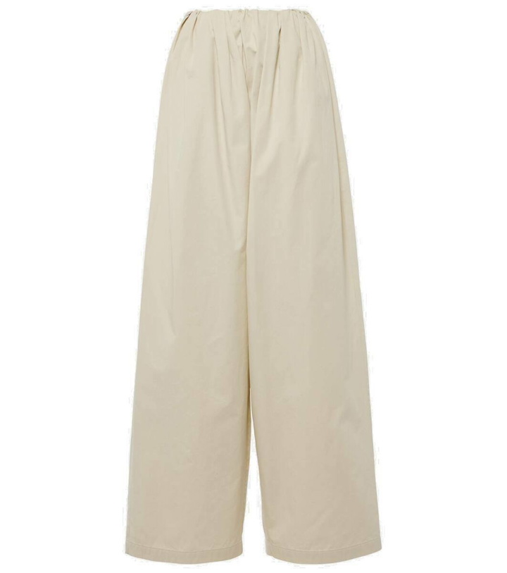 Photo: MM6 Maison Margiela High-rise cotton wide-leg pants