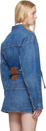 Alexander Wang Blue Regen Cotton Wrapped Denim Jacket