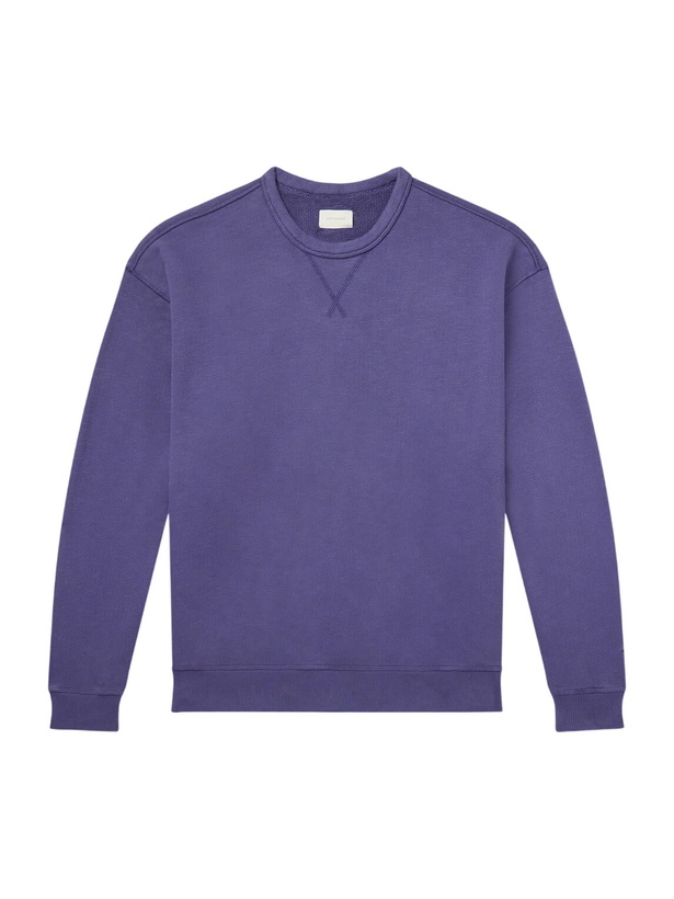Photo: Aimé Leon Dore - Marina Cotton-Jersey Sweatshirt - Blue
