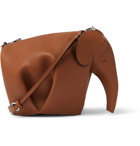 Loewe - Elephant Full-Grain Leather Messenger Bag - Brown