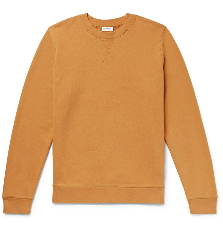 Photo: SUNSPEL - Loopback Cotton-Jersey Sweatshirt - Orange