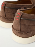 Kiton - Suede Boat Shoes - Brown