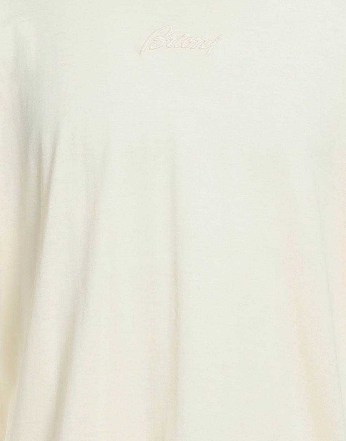 Brioni Mens T-shirt Cream