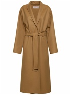 VALENTINO - Wool Compact Belted Long Coat