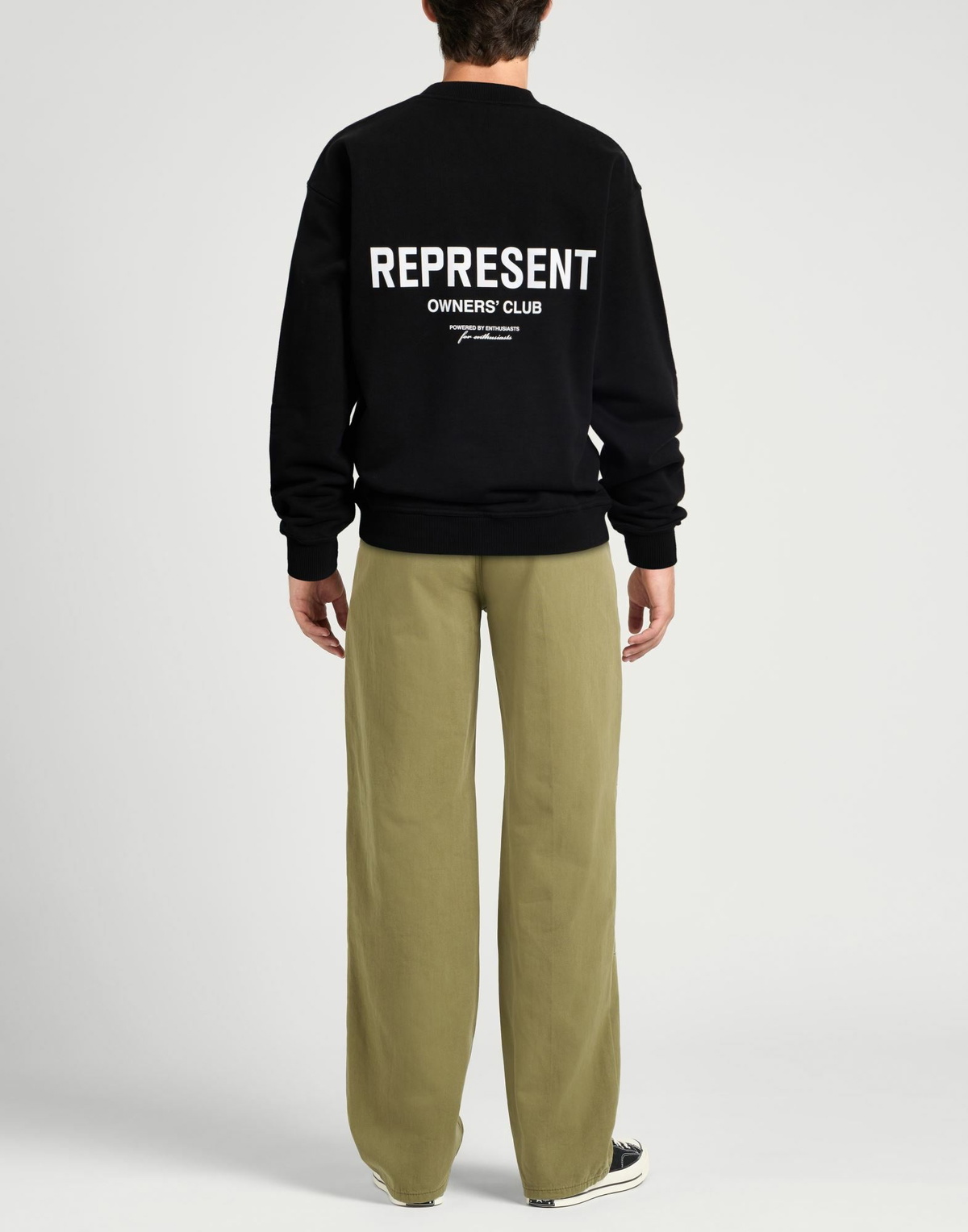 Represent Mens Sweatshirt in Black