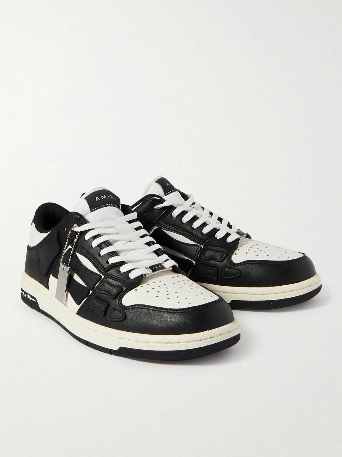 AMIRI - Skel-Top Colour-Block Leather Sneakers - Black Amiri