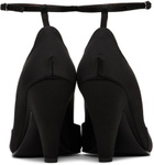 The Row Black Ankle Strap Heels