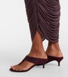 Magda Butrym Suede thong sandals