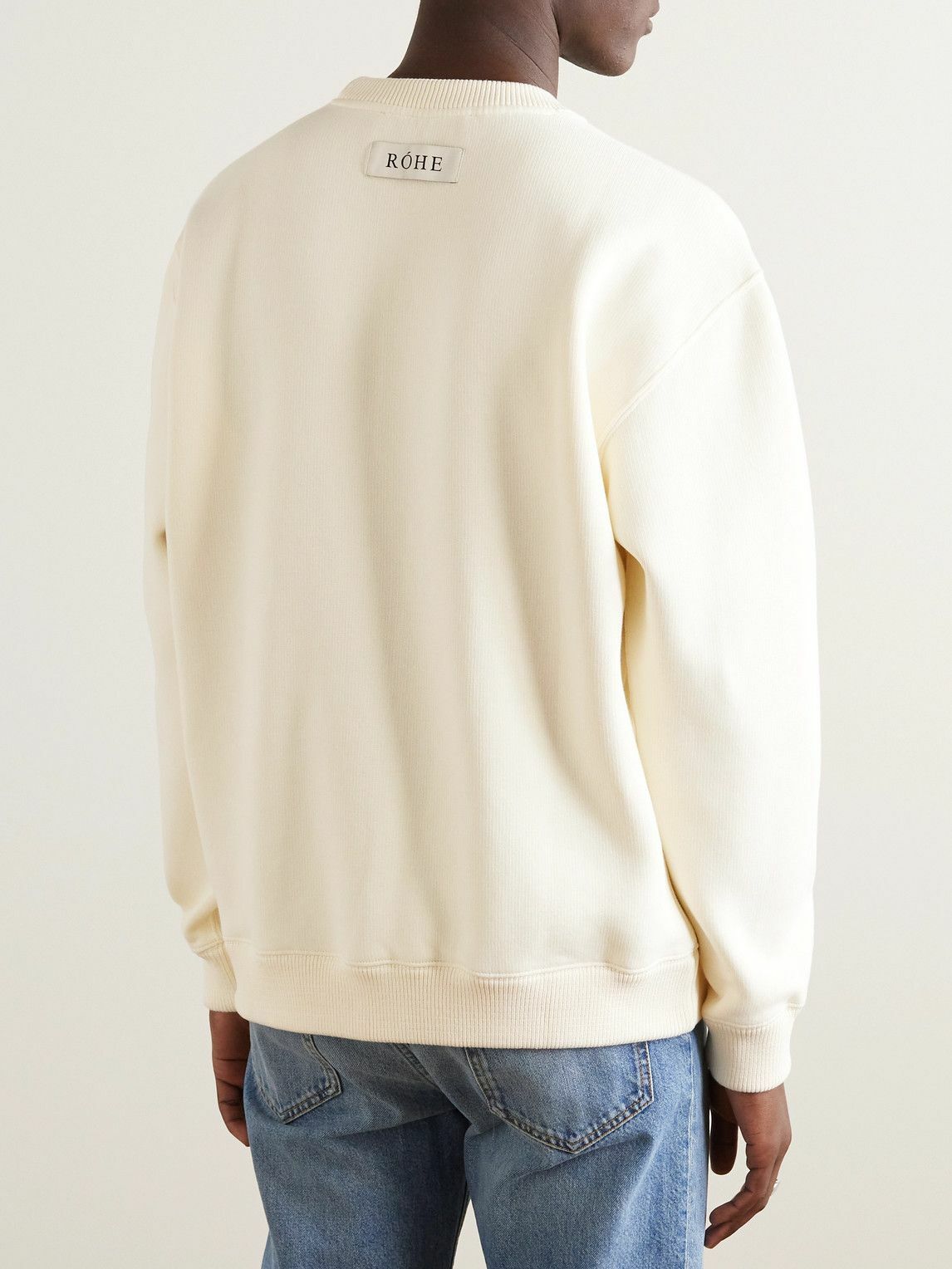 RÓHE - Cotton-Blend Jersey Sweatshirt - Neutrals