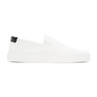 Saint Laurent White Venice Slip-On Sneakers