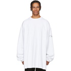 Vetements White Inside Out Shark Sweatshirt