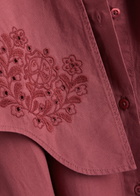 Damson Madder Mimi Broderie Anglaise Cotton Mini Dress Rose