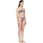 BALMAIN Black & White Bandeau Bikini