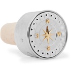 Foundrae - Course Correction Sterling Silver, 18-Karat Gold and Cork Bottle Stopper - Silver