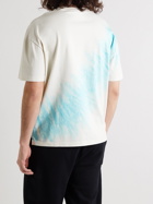 Ninety Percent - Boxy Tie-Dyed Organic Cotton-Jersey T-Shirt - White