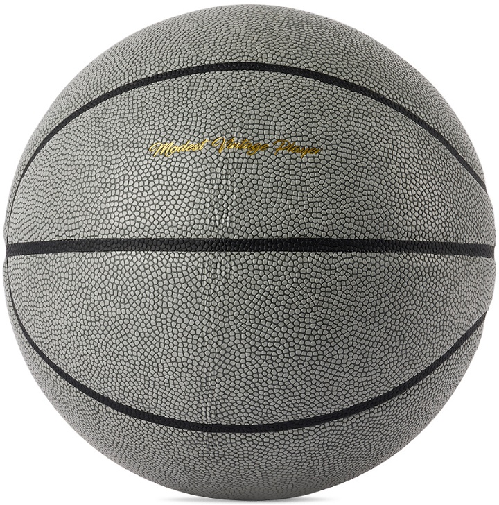 Photo: Modest Vintage Player SSENSE Exclusive Gray Leather Basketball