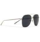 THE ROW - Oliver Peoples Ellerston Aviator-Style Titanium Sunglasses - Silver