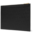 Thom Browne - Small Pebble-Grain Leather Pouch - Men - Black