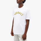 Versace Men's Logo Crew Sweat in White