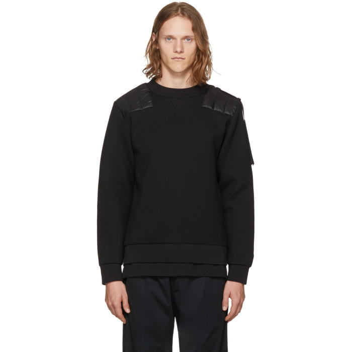 Moncler Logo Patch Sweatshirt Black