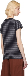 rag & bone Black Striped T-Shirt