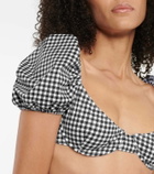 Caroline Constas Skyros checked bikini top