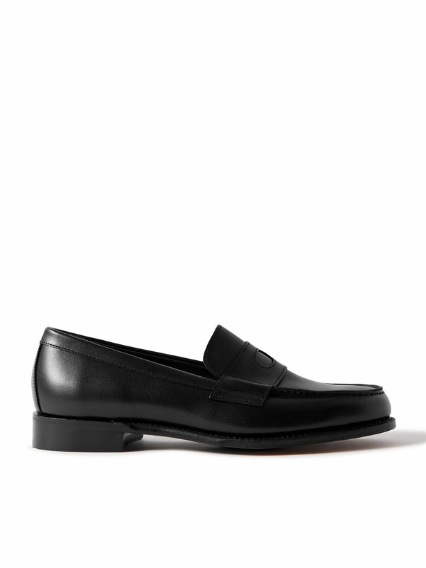 Photo: Drake's - Charles Leather Penny Loafers - Black