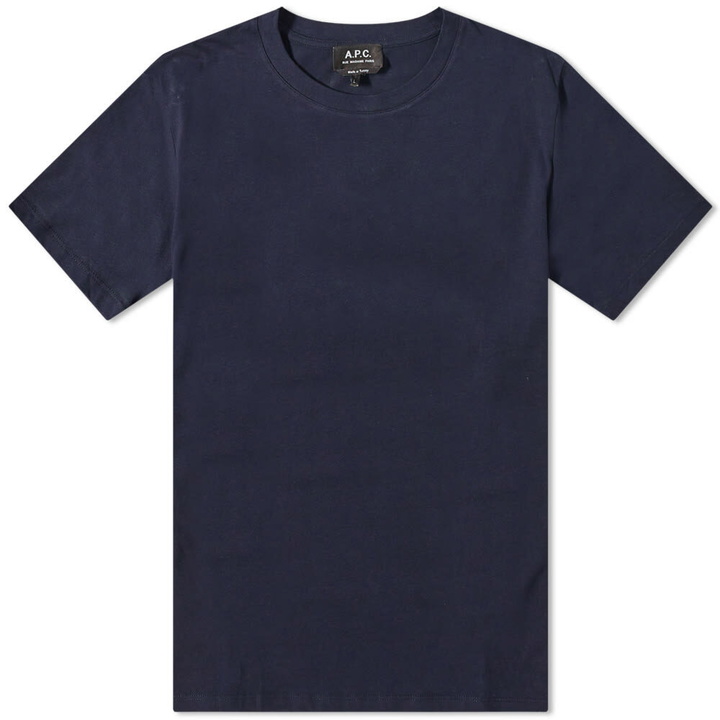 Photo: A.P.C. Men's Jimmy T-Shirt in Dark Navy