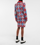 Alanui - Bandana Argyle wool-blend cardigan