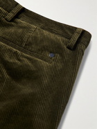 NN07 - Karl Straight-Leg Organic Cotton-Blend Corduroy Trousers - Green