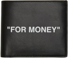 Off-White Black Quote Bifold Wallet
