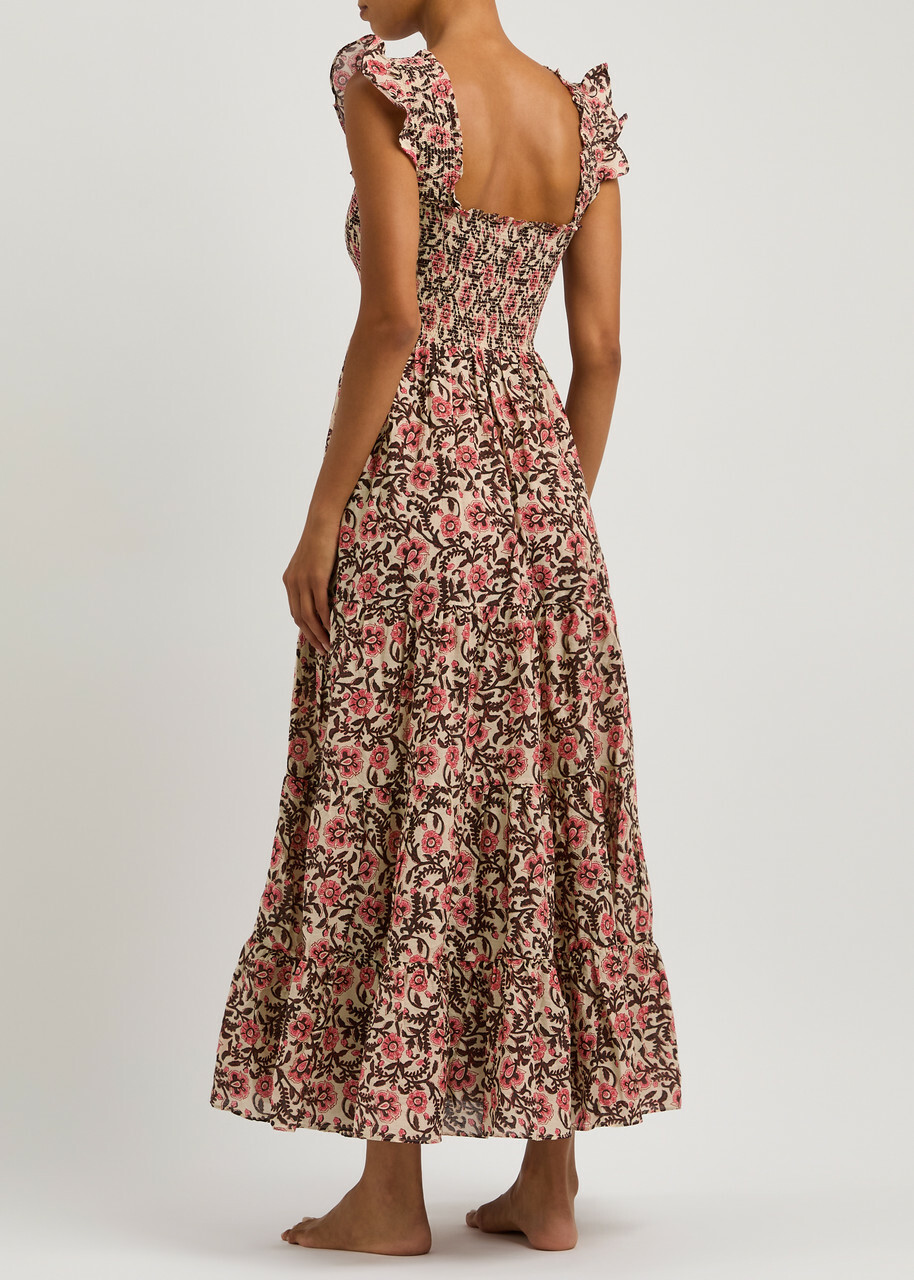 rixo regine floral embroidered tiered maxi dress RIXO Women's Alaina Dress - Purple main image 1