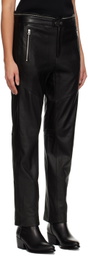rag & bone Black Sedona Moto Leather Pants