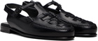 HEREU Black Roqueta Loafers