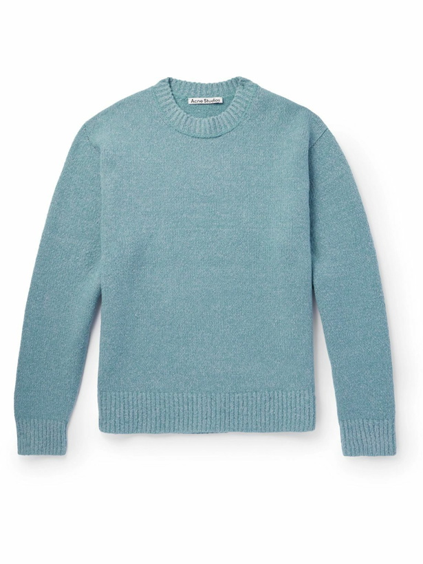 Photo: Acne Studios - Kivon Knitted Sweater - Blue