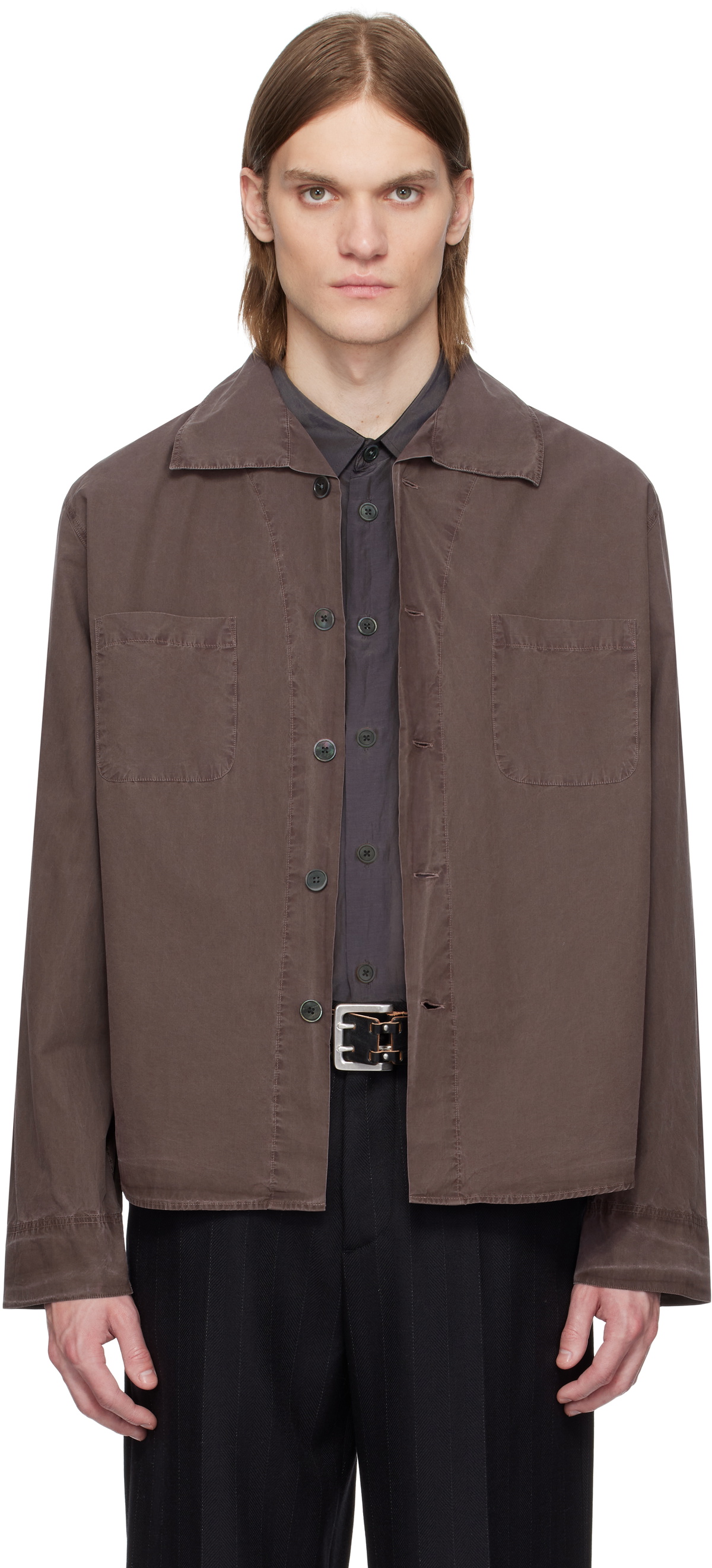 Purple Funnel Shirt by OUR LEGACY on Sale