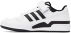 adidas Originals White & Black Forum Low Sneakers