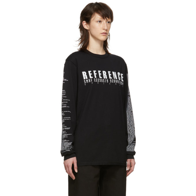 Yang Li Black Samizdat Reference Long Sleeve T-Shirt Yang Li