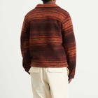Percival Men's Missisipi Boiled Wool Jacquard Overshirt in Multi