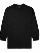 Simone Rocha - Oversized Panelled Cotton-Jersey T-Shirt - Black