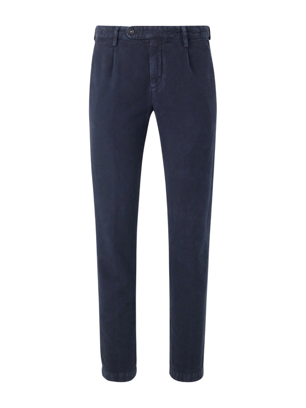 Photo: Massimo Alba - Ionio2 Straight-Leg Cotton Trousers - Blue