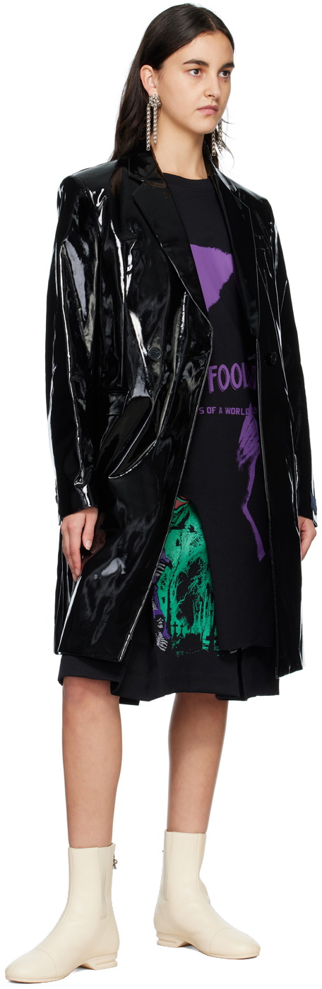 Raf Simons Black Classic Double Breasted Coat