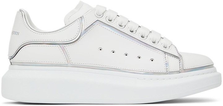 Photo: Alexander McQueen White & Silver Oversized Sneakers