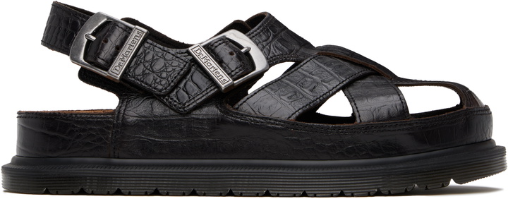 Photo: Dr. Martens Brown Fisherman Crocodile Analine Leather Sandals