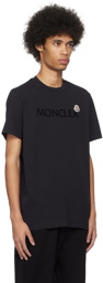 Moncler Navy Flocked T-Shirt